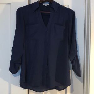 Navy blue top